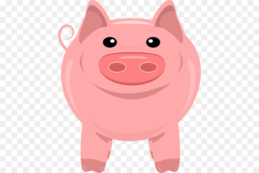 Domestic pig Clip art Openclipart Desktop Wallpaper Free content - pig transparent background png download - 496*600 - Free Transparent Domestic Pig png Download.