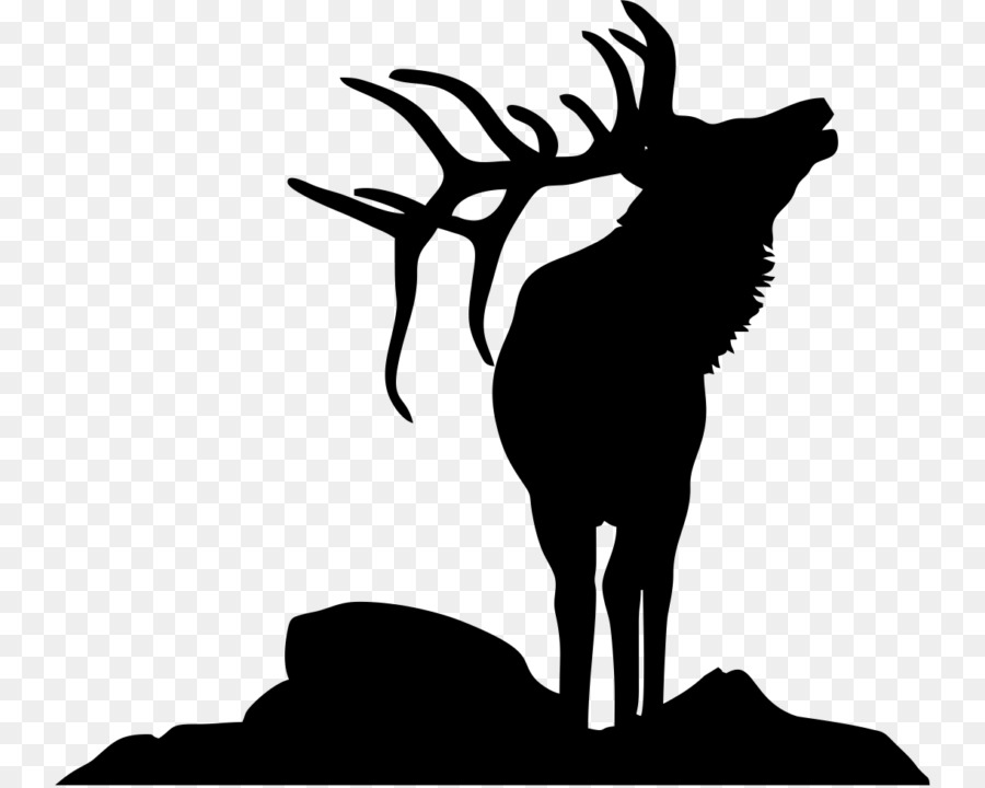 Elk Deer Silhouette Moose Clip art - deer png download - 800*718 - Free Transparent Elk png Download.