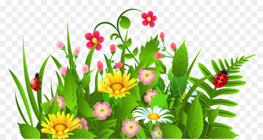 Flower Clip art - Green Garden Cliparts png download - 1600*847 - Free Transparent Flower png Download.