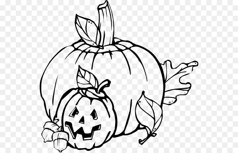 Halloween Pumpkin Clip art - vegetable black n white png download - 600*578 - Free Transparent Halloween  png Download.
