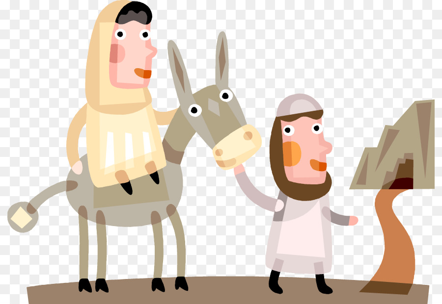 Christmas Child Nativity scene Learning Icon - Painted cave donkey figures pattern png download - 870*620 - Free Transparent  png Download.