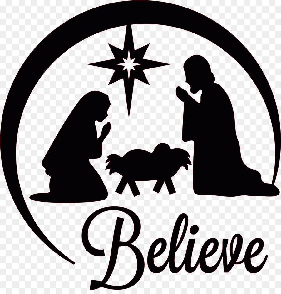 free nativity silhouette clip art