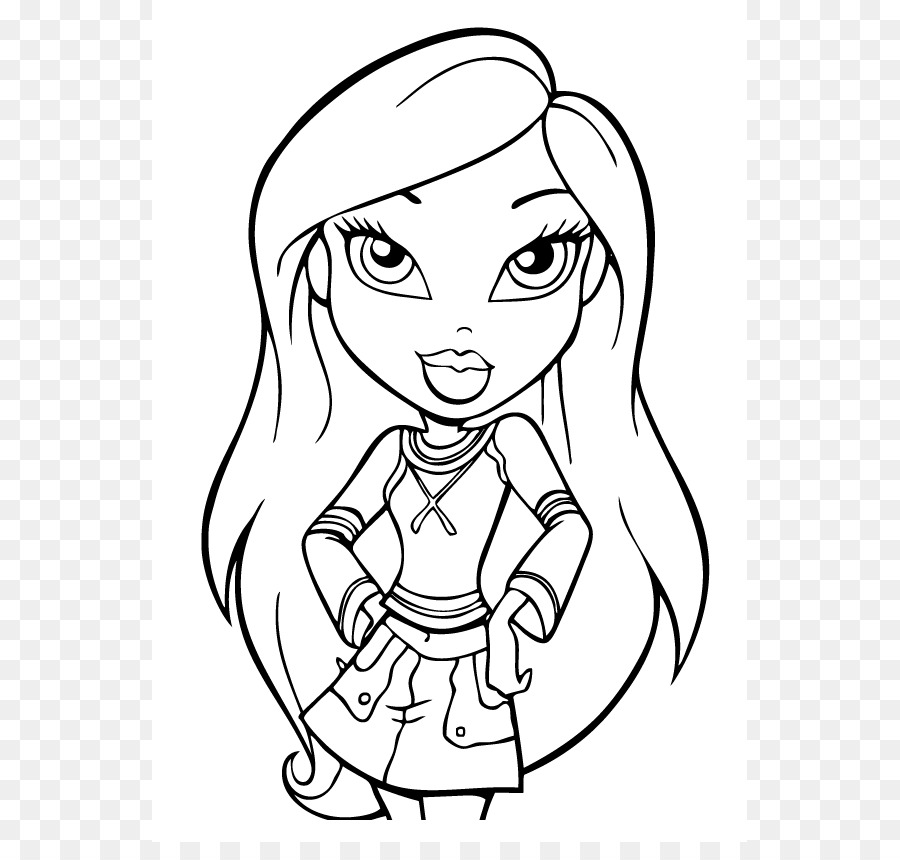 Coloring book Bratz Child Moxie Girlz Doll - Printable Peace Signs png download - 595*842 - Free Transparent  png Download.