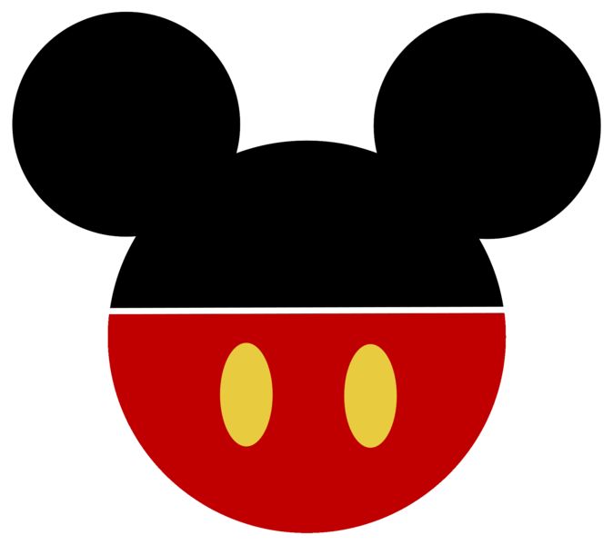 silhouette mickey mouse clipart
