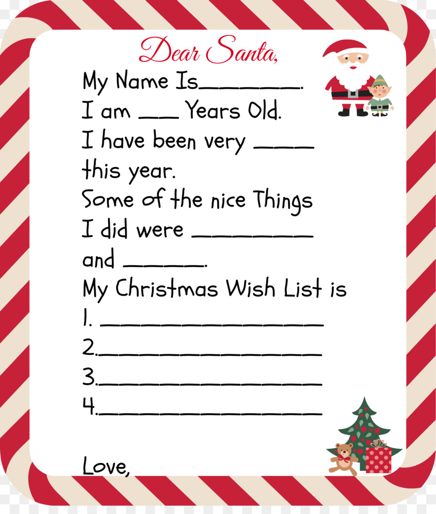 Santa Claus Letter Christmas Day Child Biblical Magi - dear tooth fairy writing paper png download - 1812*2100 - Free Transparent  png Download.