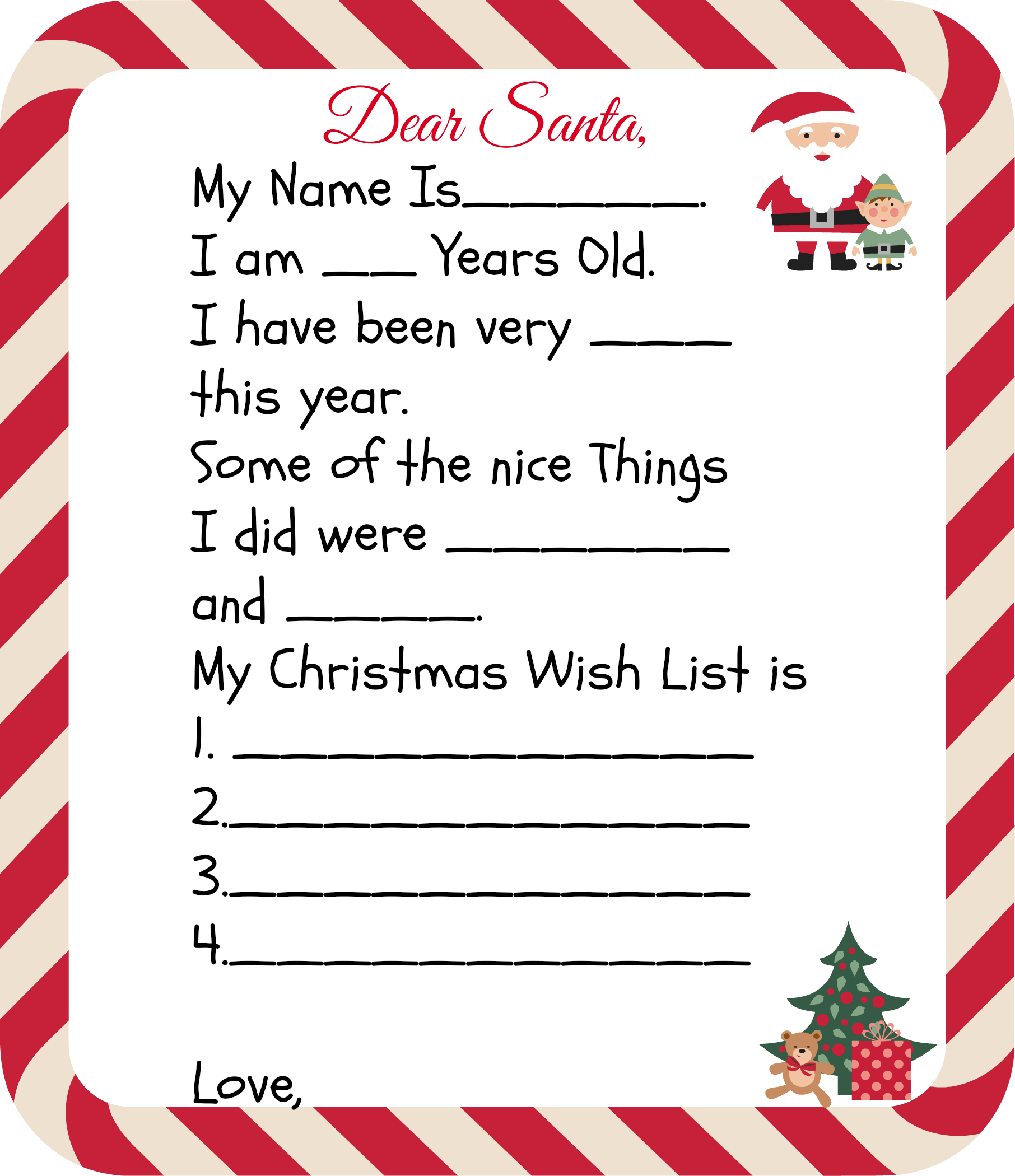 Letter for Santa for Kids. Letter to Santa Claus. Шаблон Letter to Santa. Письмо Санта Клаусу.