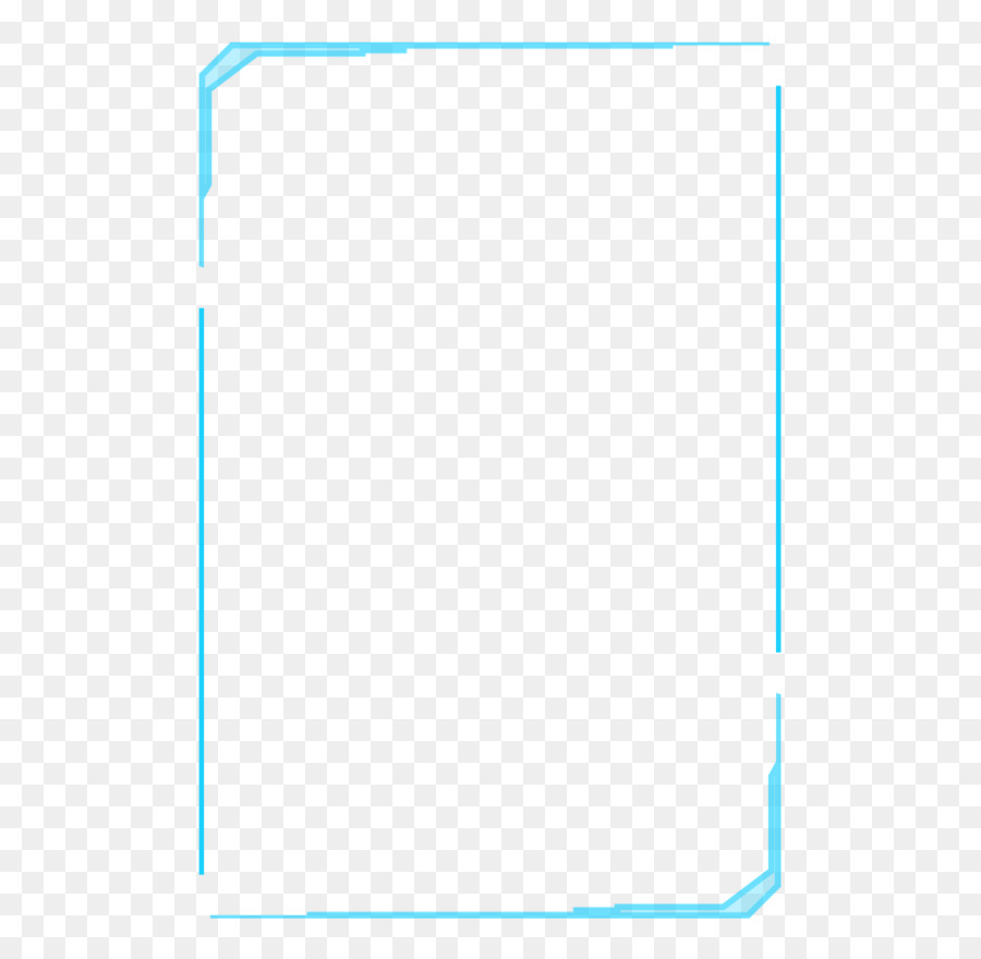 Blue tech free border png download - 722*963 - Free Transparent Square png Download.
