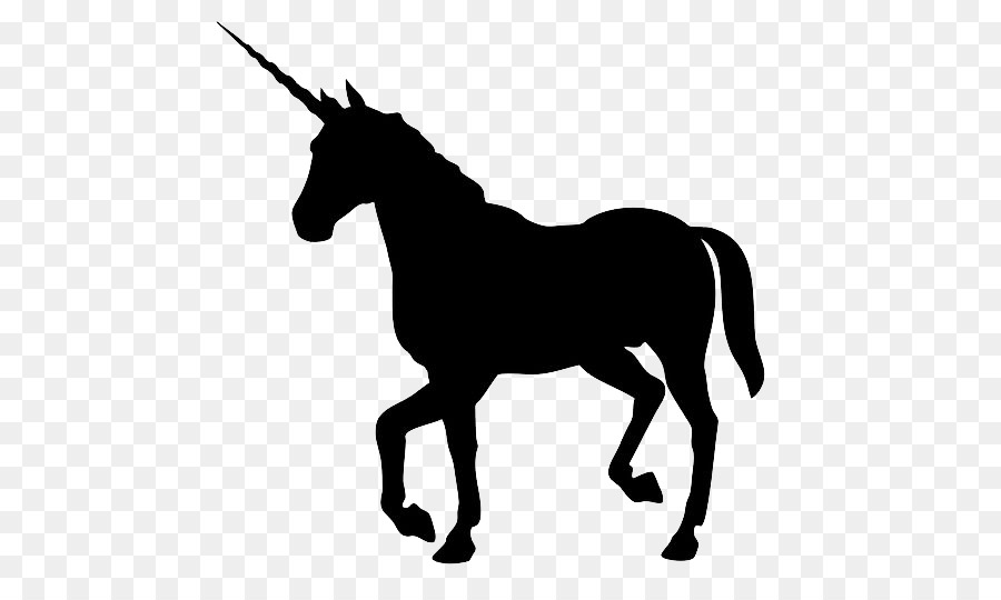 The Black Unicorn Silhouette T-shirt - Black Unicorn Free matting material png download - 564*532 - Free Transparent Black Unicorn png Download.