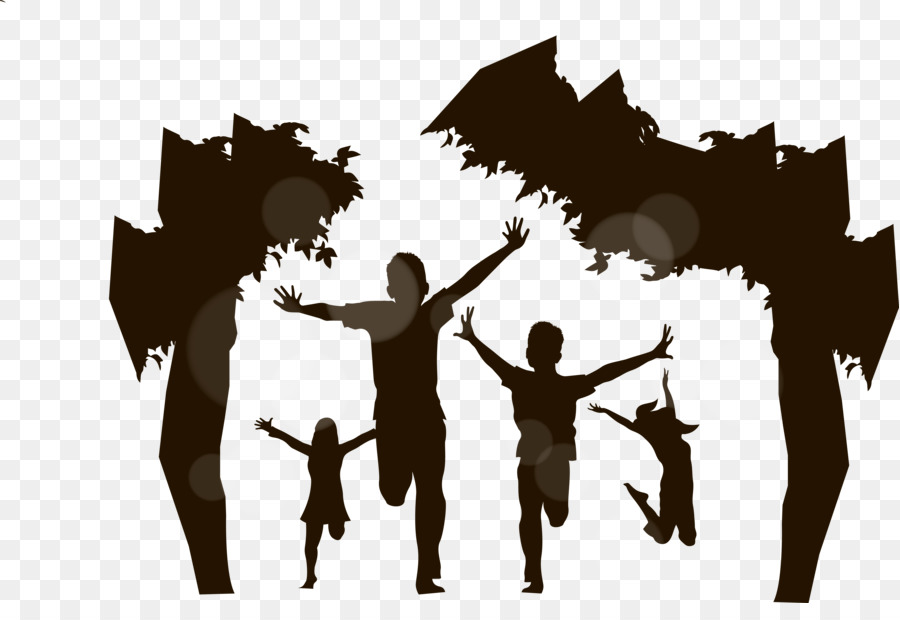 Silhouette Child - Children silhouette figures png download - 5623*3770 - Free Transparent Silhouette png Download.