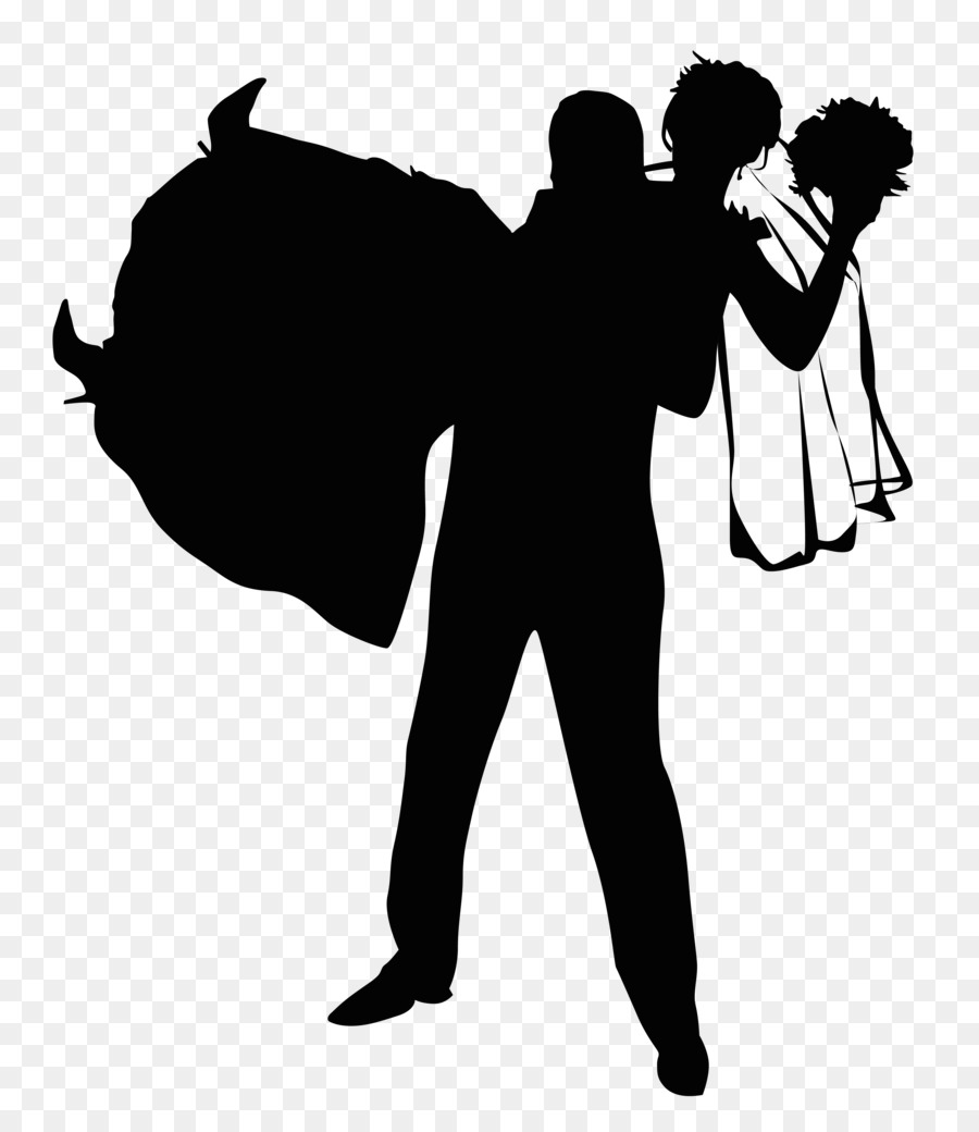 Wedding invitation Silhouette Illustration - Character silhouette png download - 3552*4097 - Free Transparent Wedding Invitation png Download.