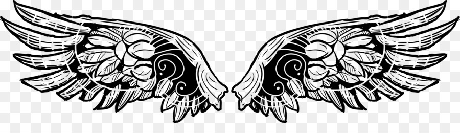 Tattoo Body art Angel Body piercing Demon - Vector tattoo totem wings png download - 2248*602 - Free Transparent Tattoo png Download.