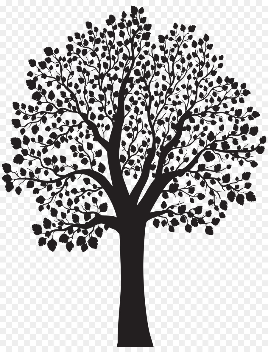 fruit tree silhouette
