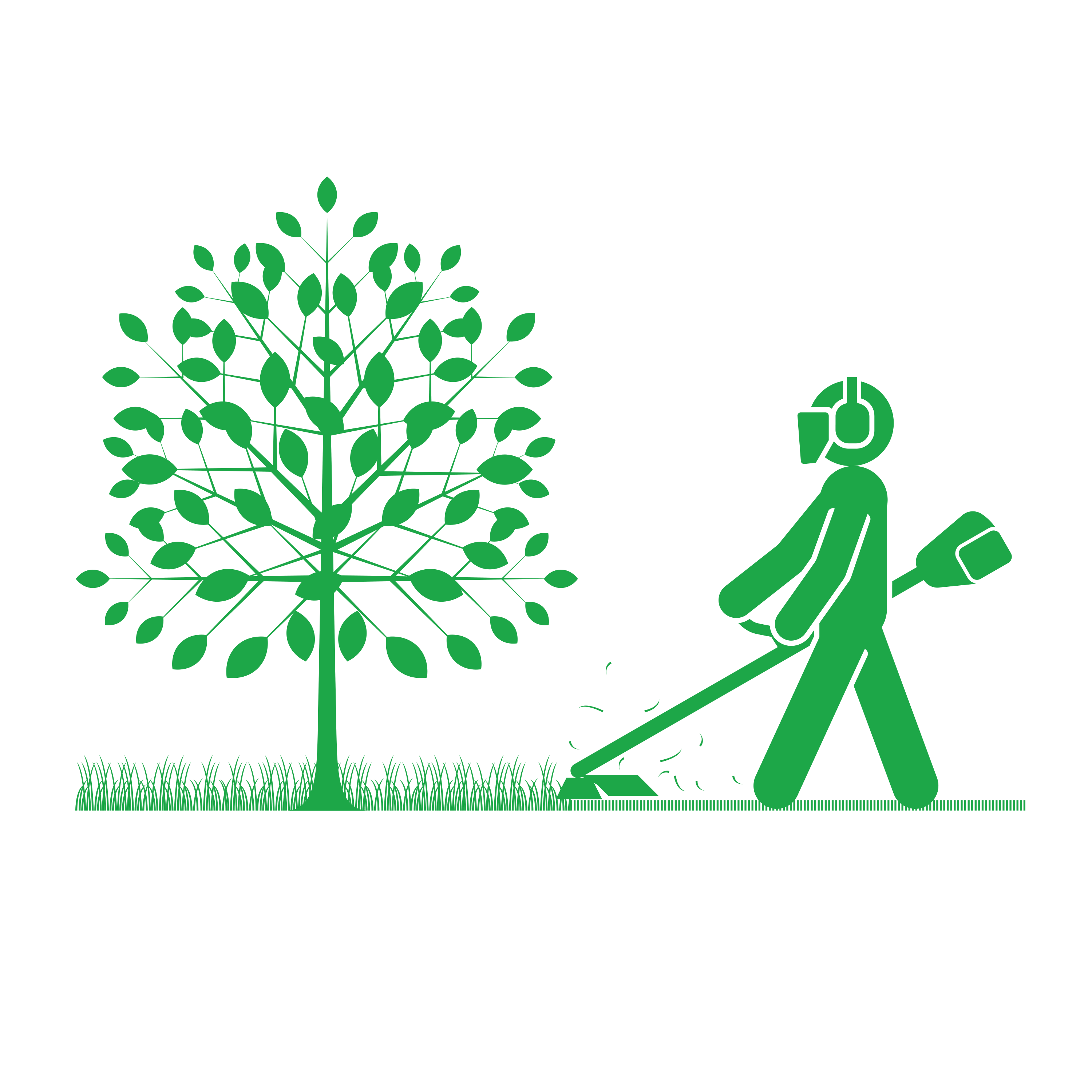 Fruit tree Pictogram Tree planting - Tillage tools silhouettes png ...