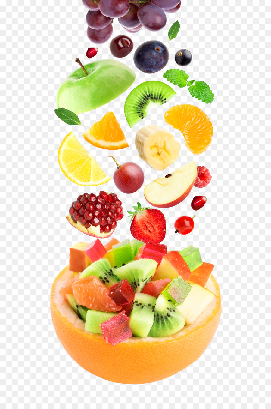 Fruit salad Berry Freshfel Europe Food - Falling fruit png download - 3244*4865 - Free Transparent Fruit Salad png Download.