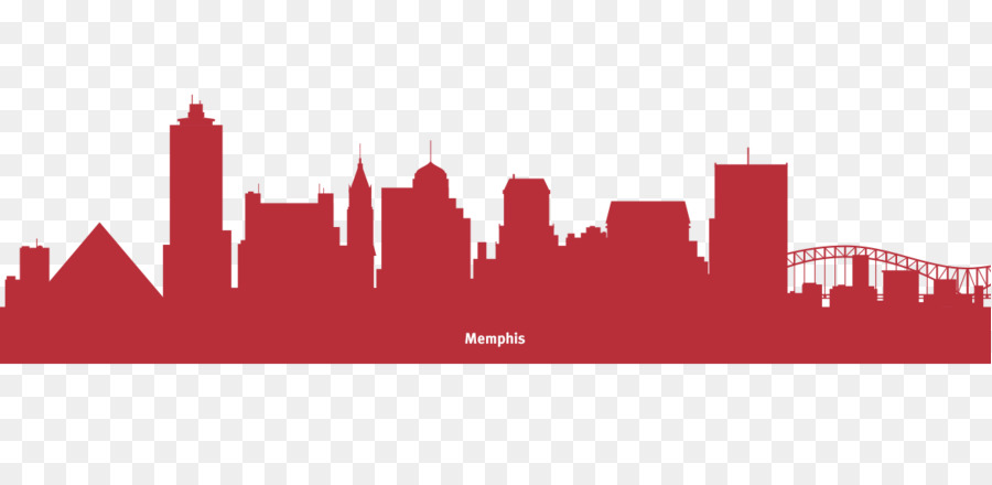 Memphis Skyline Silhouette - Silhouette png download - 1174*555 - Free Transparent Memphis png Download.