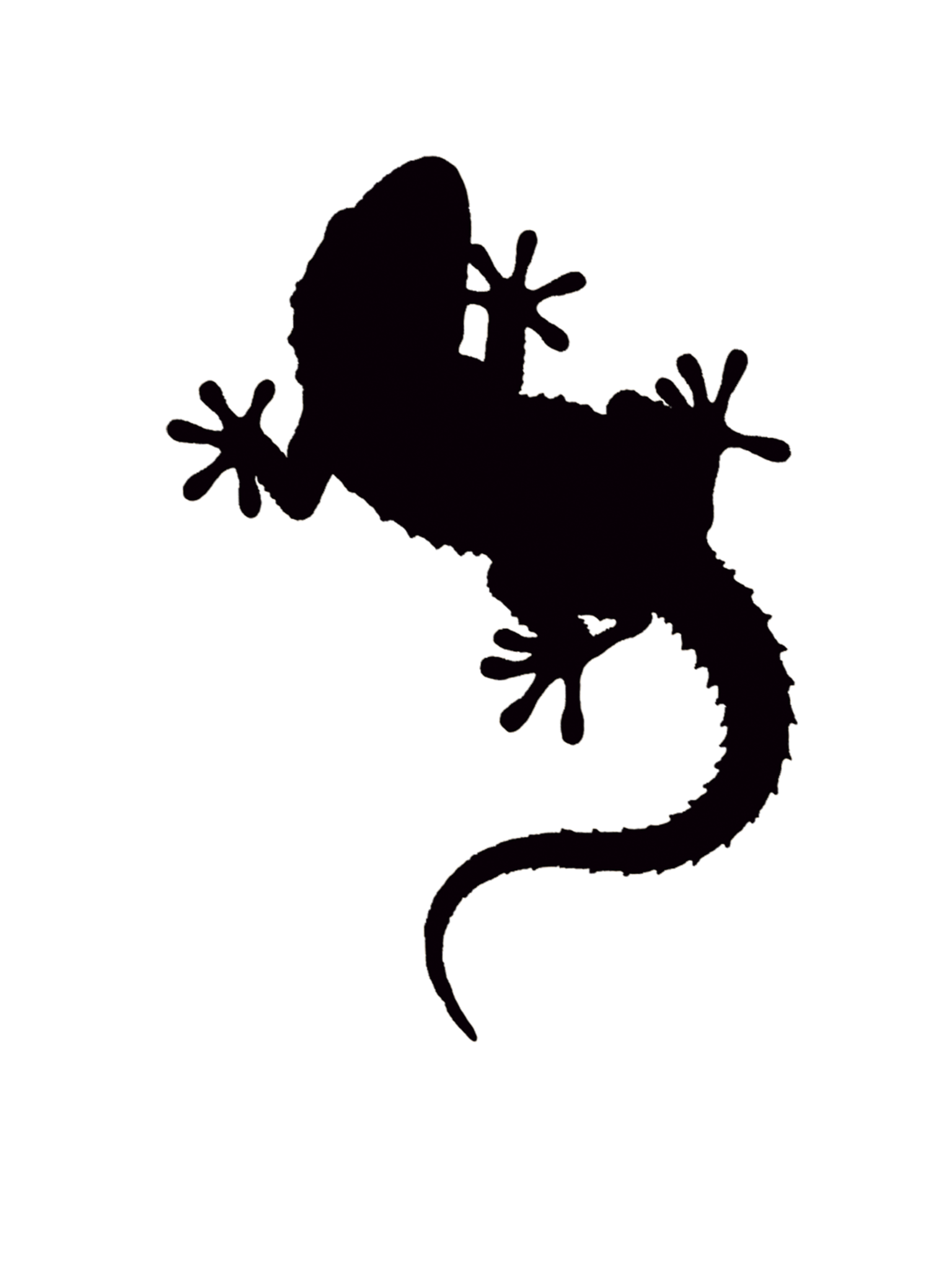 Lizard T-shirt Reptile Silhouette Gecko - lizard png download - 1536* ...