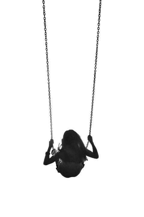 Girl on a swing on sale necklace