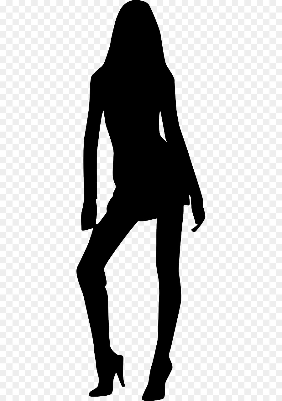 Silhouette Woman Clip art - Silhouette png download - 640*1280 - Free Transparent Silhouette png Download.