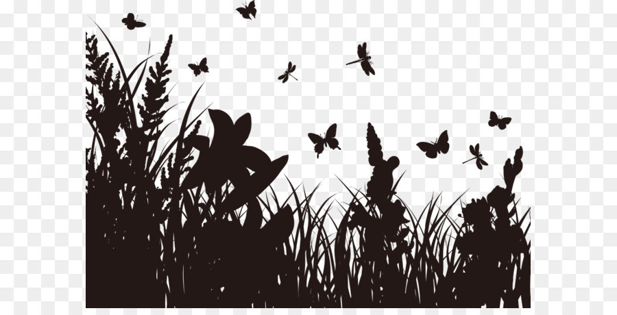 Butterfly Silhouette Clip art - Brown bush group png download - 1000*693 - Free Transparent Silhouette png Download.