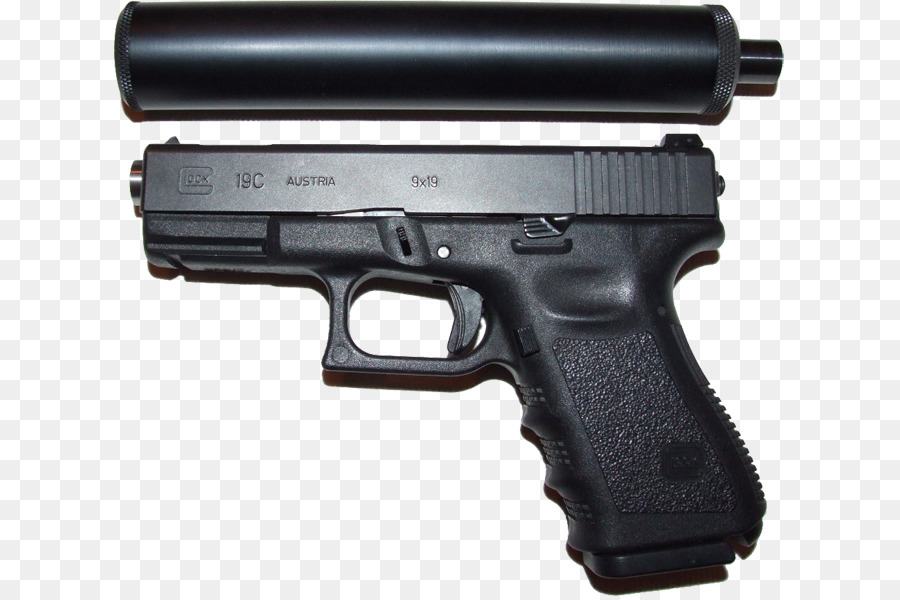 GLOCK 17 Pistol Silencer Weapon - weapon png download - 672*600 - Free Transparent Glock png Download.