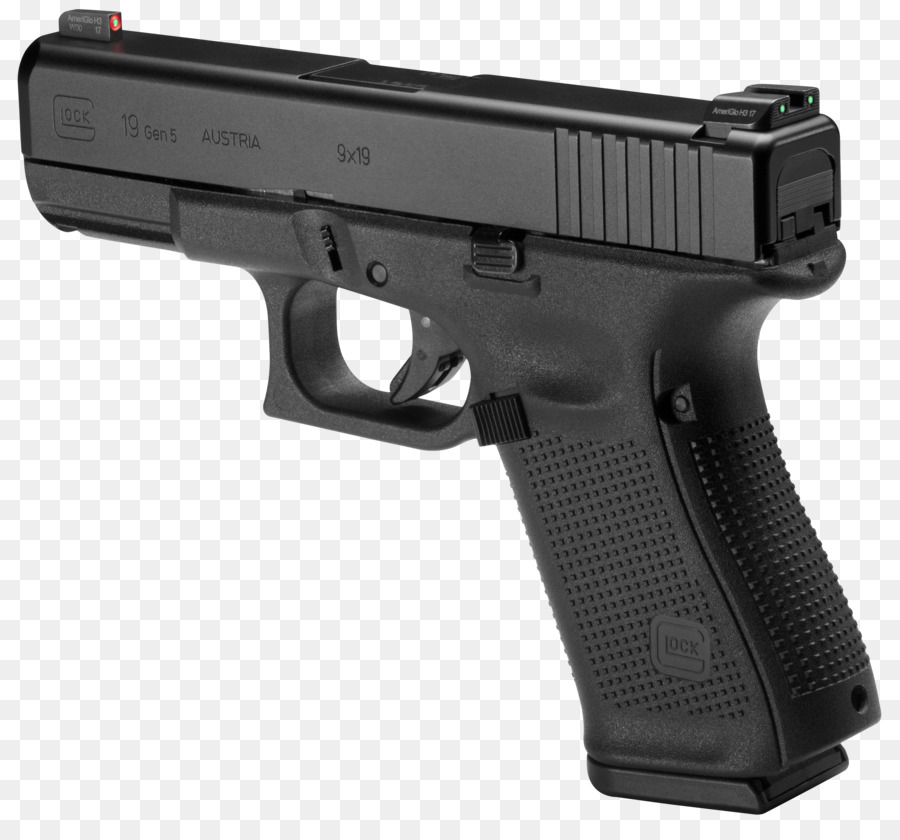 GLOCK 19 Semi-automatic pistol 9×19mm Parabellum - weapon png download - 2649*2448 - Free Transparent Glock 19 png Download.