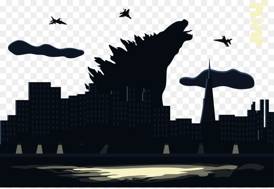 Godzilla Monster Film Illustration - Vector monster battle scenes png download - 2917*1994 - Free Transparent Godzilla png Download.