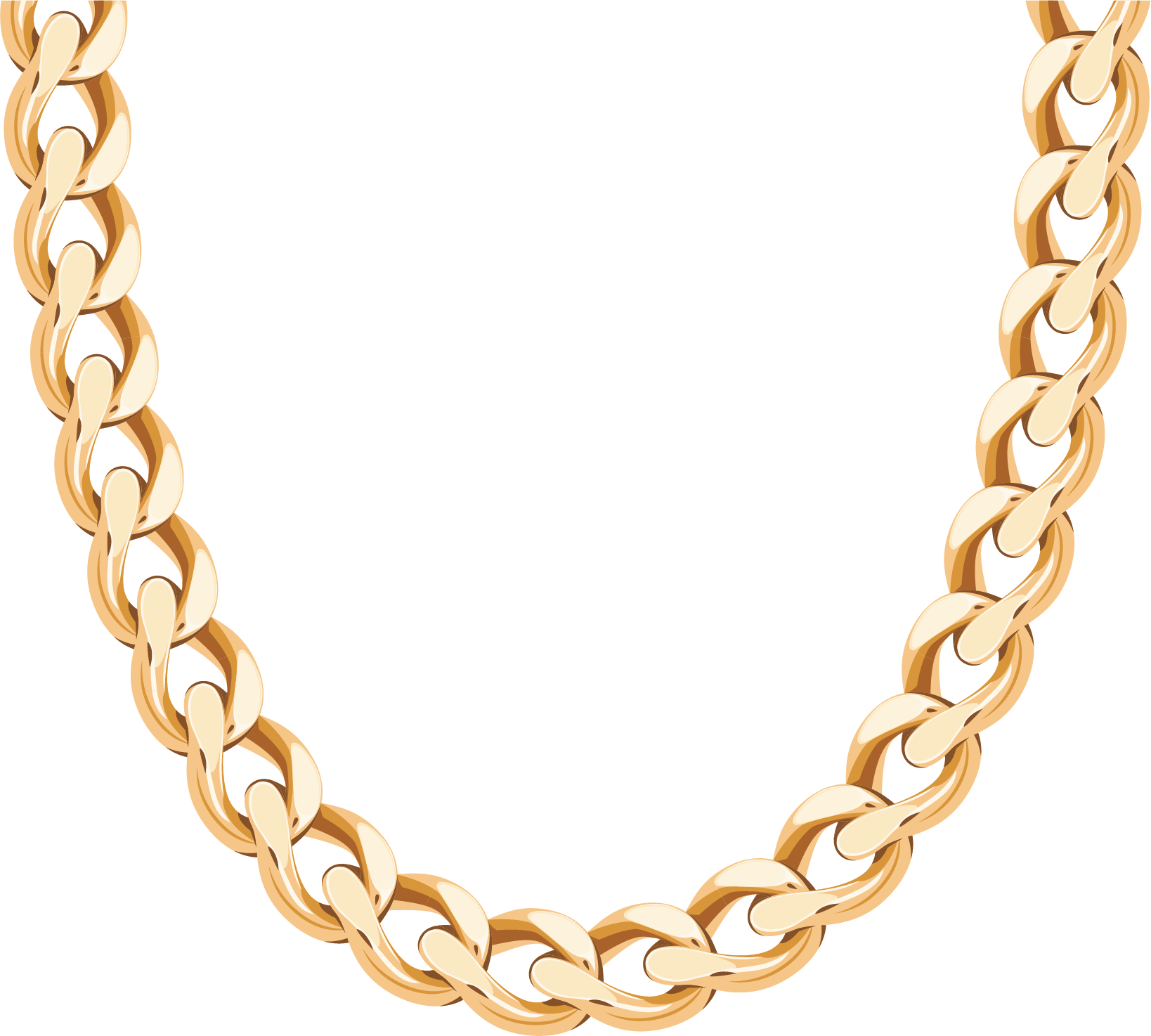 Necklace Chain Gold Earring Vector Gold Chains Png Download 1638