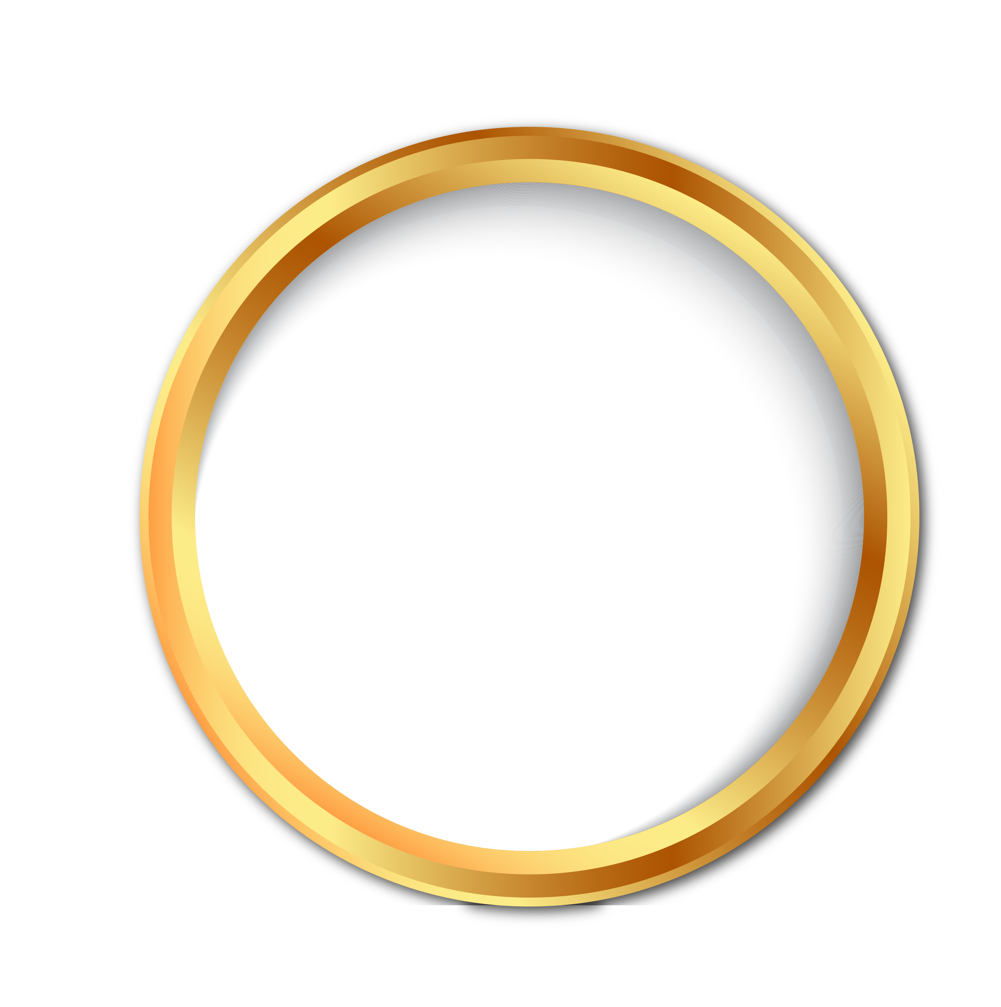 Circulo dorado png