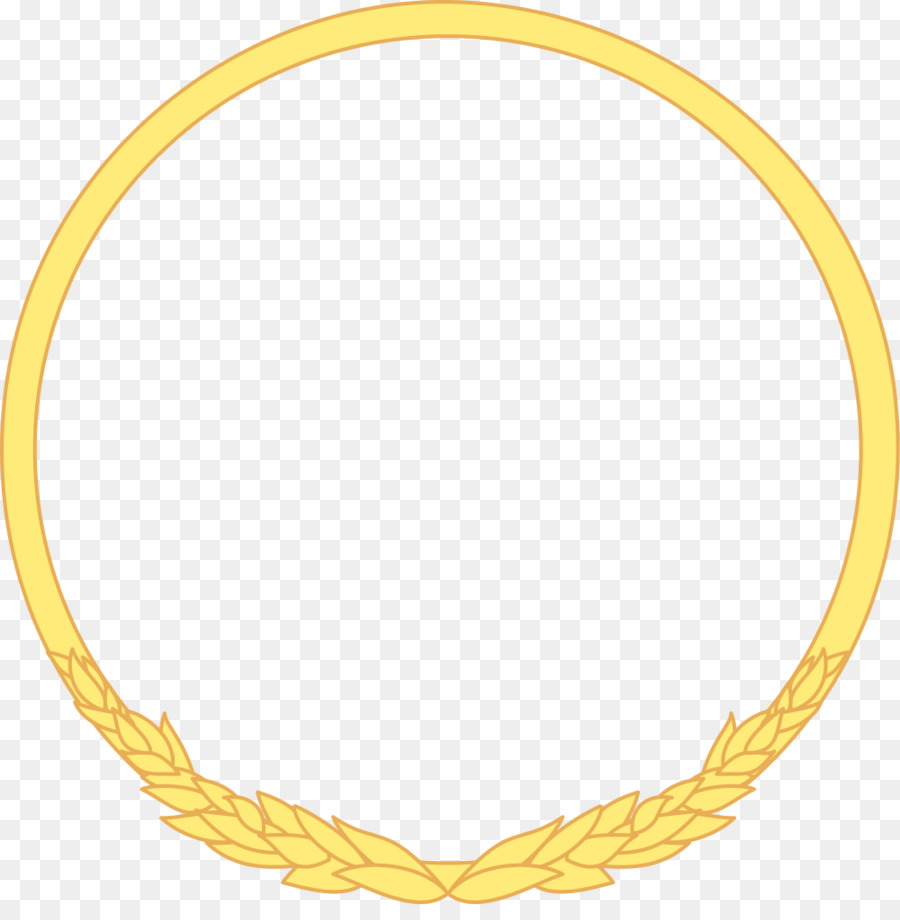 Wreath Wikimedia Commons Necklace - gold circle png download - 1000*1005 - Free Transparent Wreath png Download.