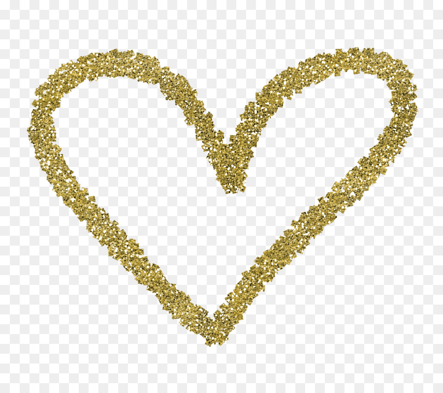 Heart Valentine's Day Gold - glitter border png download - 800*800 - Free Transparent Heart png Download.