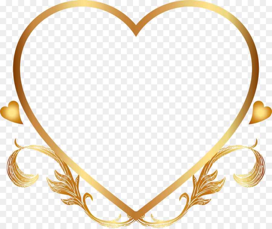 Heart Gold Clip art - golden flowers png download - 2816*2408 - Free ...