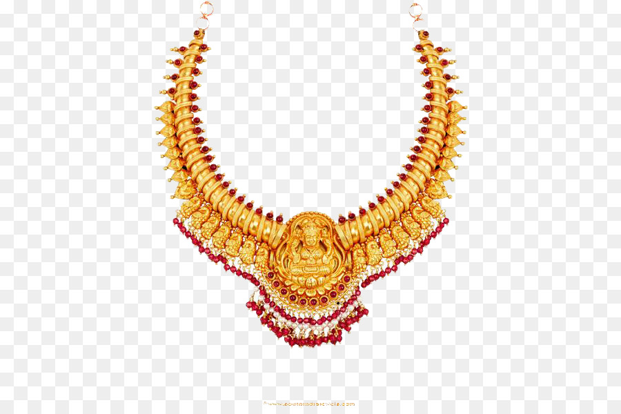 Jewellery Necklace Transparent Png Temple Jewellery Designs Gold - Clip Art  Library