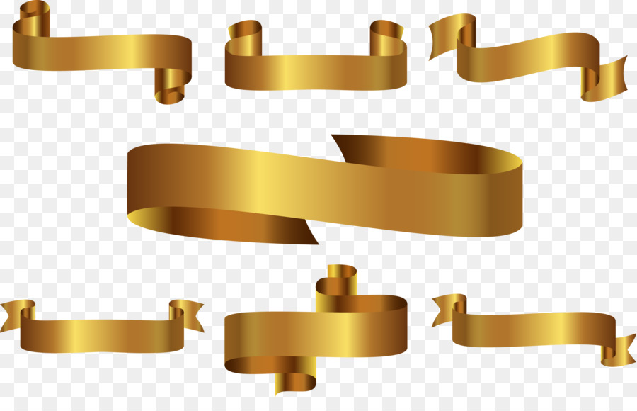 Gold Ribbon - Vector Golden Ribbon label png download - 2716*1694 - Free Transparent Gold png Download.