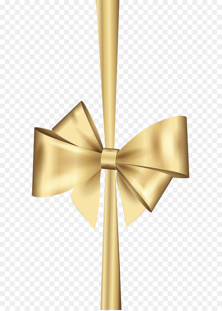 Gold Ribbon Christmas Clip art - Gold Deco Bow PNG Clip Art png download - 4139*8000 - Free Transparent Ribbon png Download.
