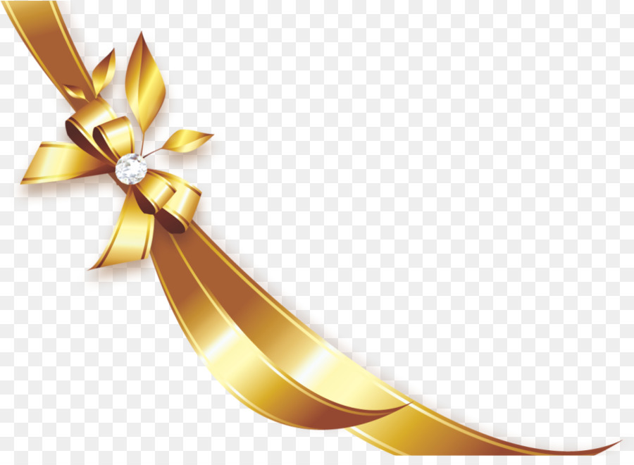 Ribbon Clip art - Golden ribbon png download - 910*654 - Free Transparent Ribbon png Download.