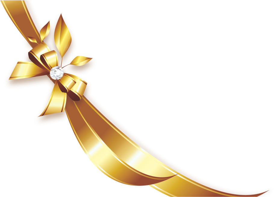 Cool Vector Transparent Background Gold Ribbon Png Laily Azez | My XXX ...