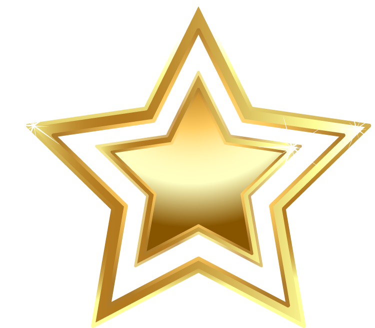 Shandong Golden Stars Clip art - Gold five-pointed star png download ...