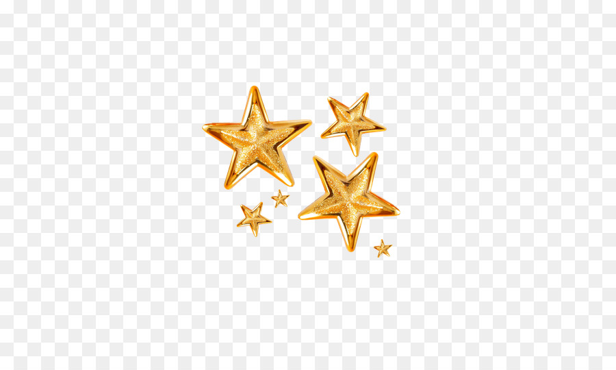 Star Christmas Clip art - Large and small golden star decoration png download - 531*531 - Free Transparent Star png Download.