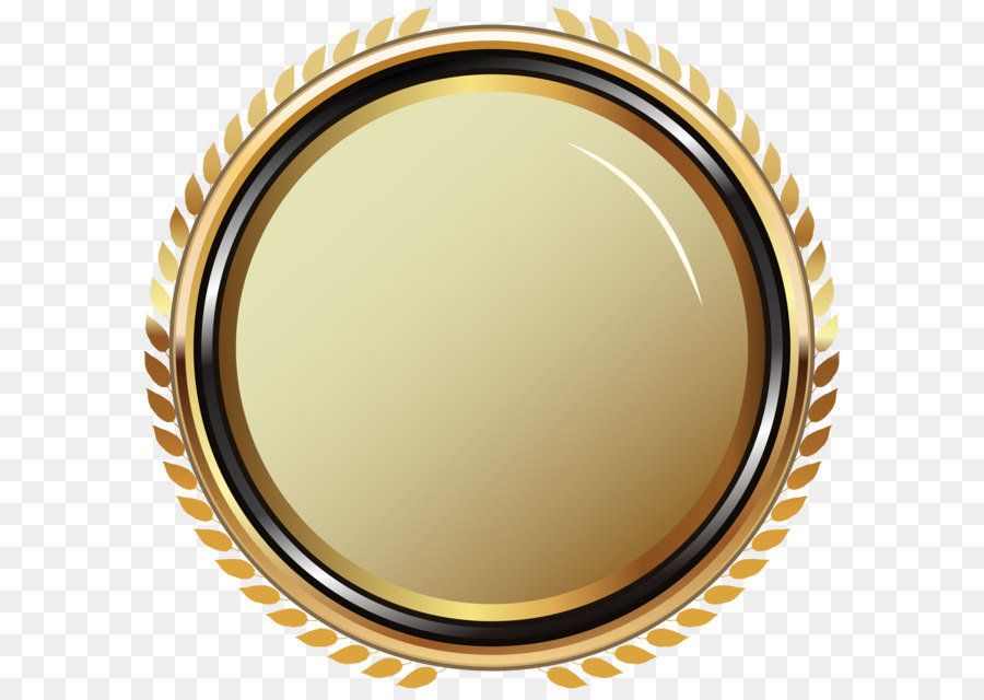 Badge Clip art - Gold Oval Badge Transparent PNG Clip Art Image png download - 8000*7823 - Free Transparent Badge png Download.