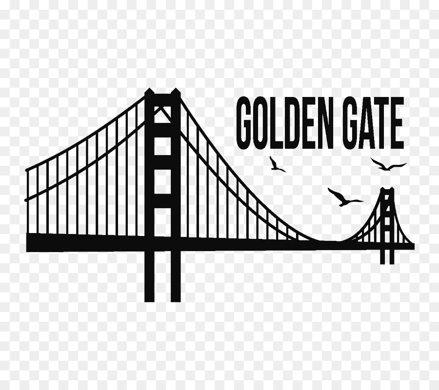 Golden Gate Bridge Sticker Silhouette - bridge png download - 800*800 - Free Transparent Golden Gate Bridge png Download.
