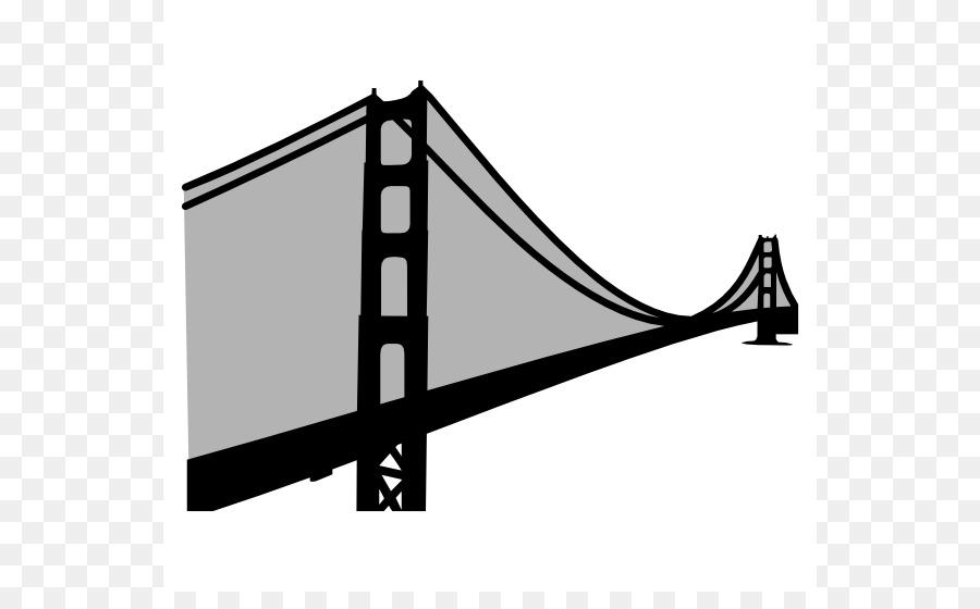 Golden Gate Bridge Suspension bridge Clip art - Simple Bridge Cliparts png download - 600*544 - Free Transparent Golden Gate Bridge png Download.