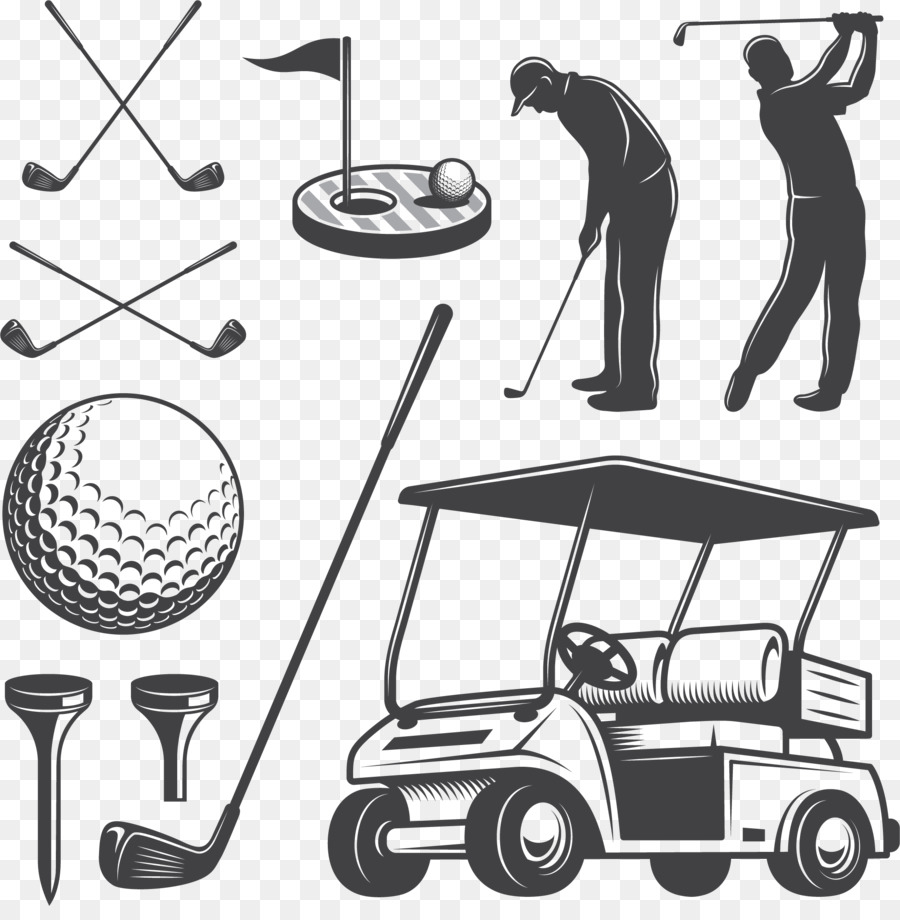Golf cart Golf club Caddie Clip art - Golf player vector png download - 2062*2076 - Free Transparent Golf png Download.
