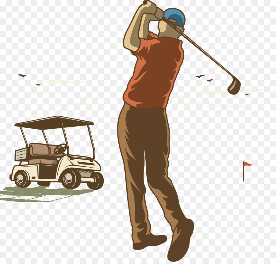 Golfer Drawing - Golf player vector png download - 1871*1773 - Free Transparent Golf png Download.