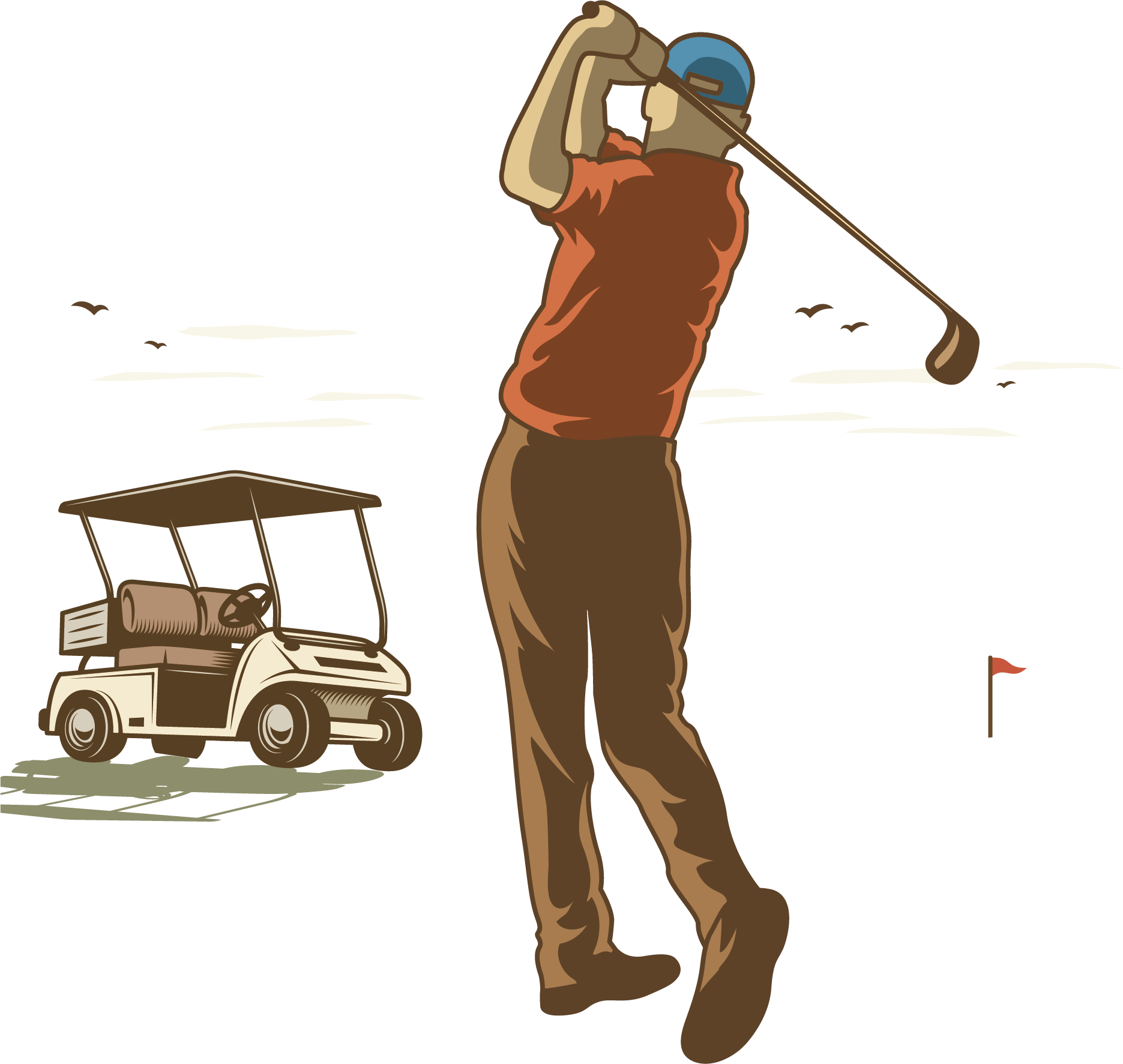 Golf Player Vector Sketchy Set Of Eps Jpeg Png Vector | My XXX Hot Girl
