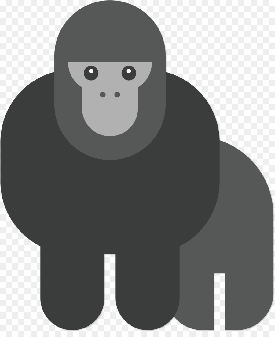 Gorilla Chimpanzee Orangutan Euclidean vector - Scary gorilla vector png download - 1751*2108 - Free Transparent Gorilla png Download.