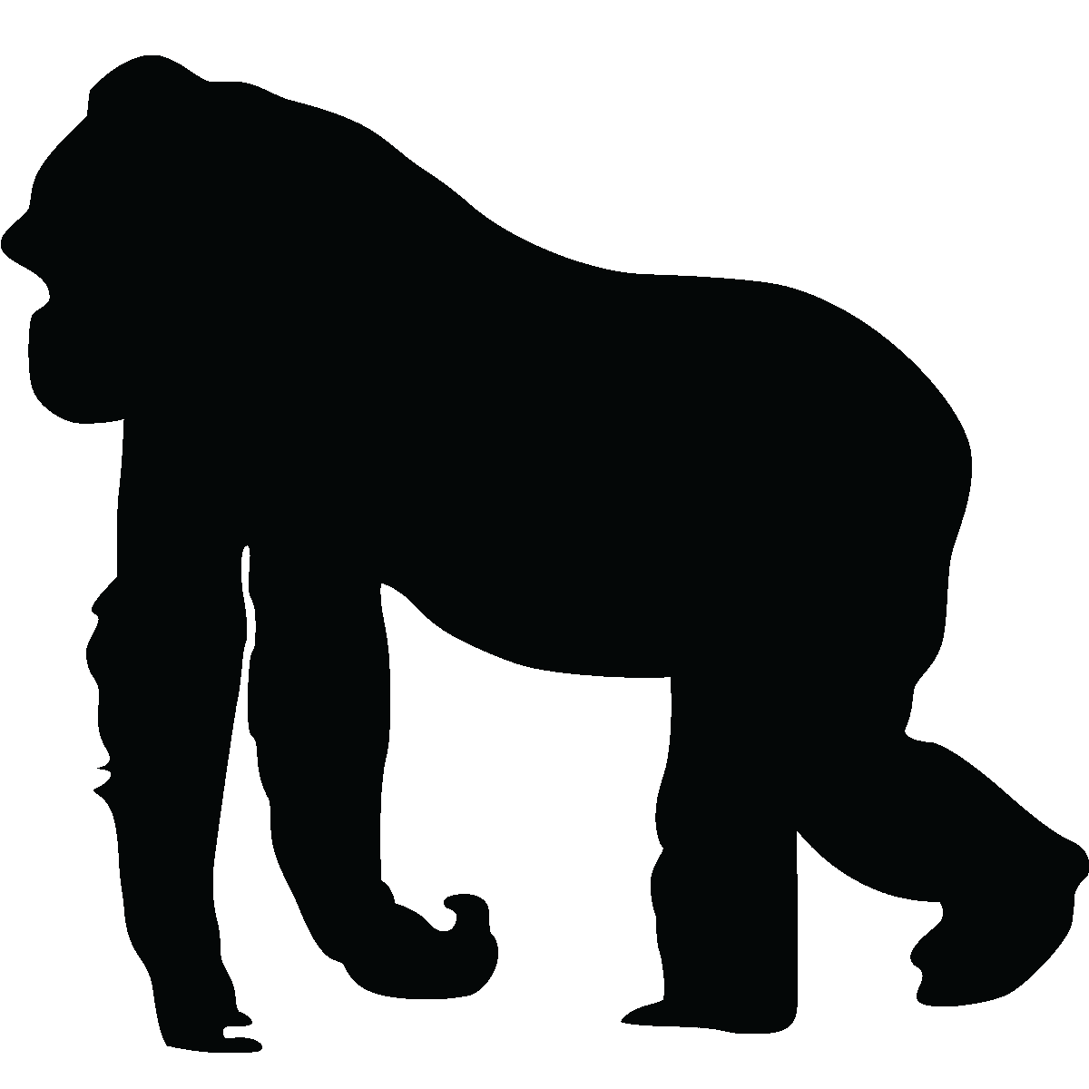 Gorilla Silhouette Ape Clip art - gorilla vector png download - 1200* ...