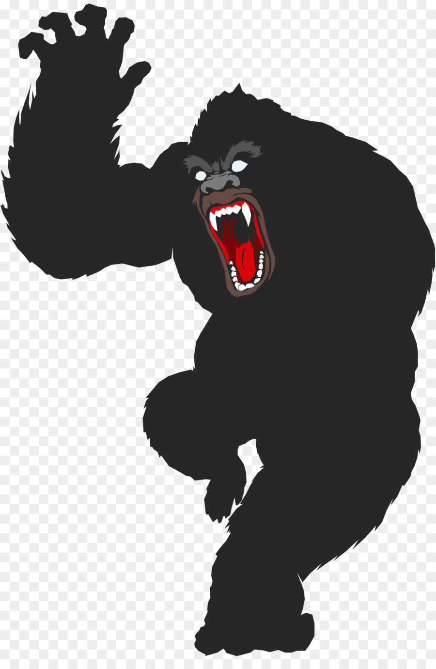 Gorilla King Kong Ape Primate - gorilla vector png download - 987*1500 - Free Transparent Gorilla png Download.