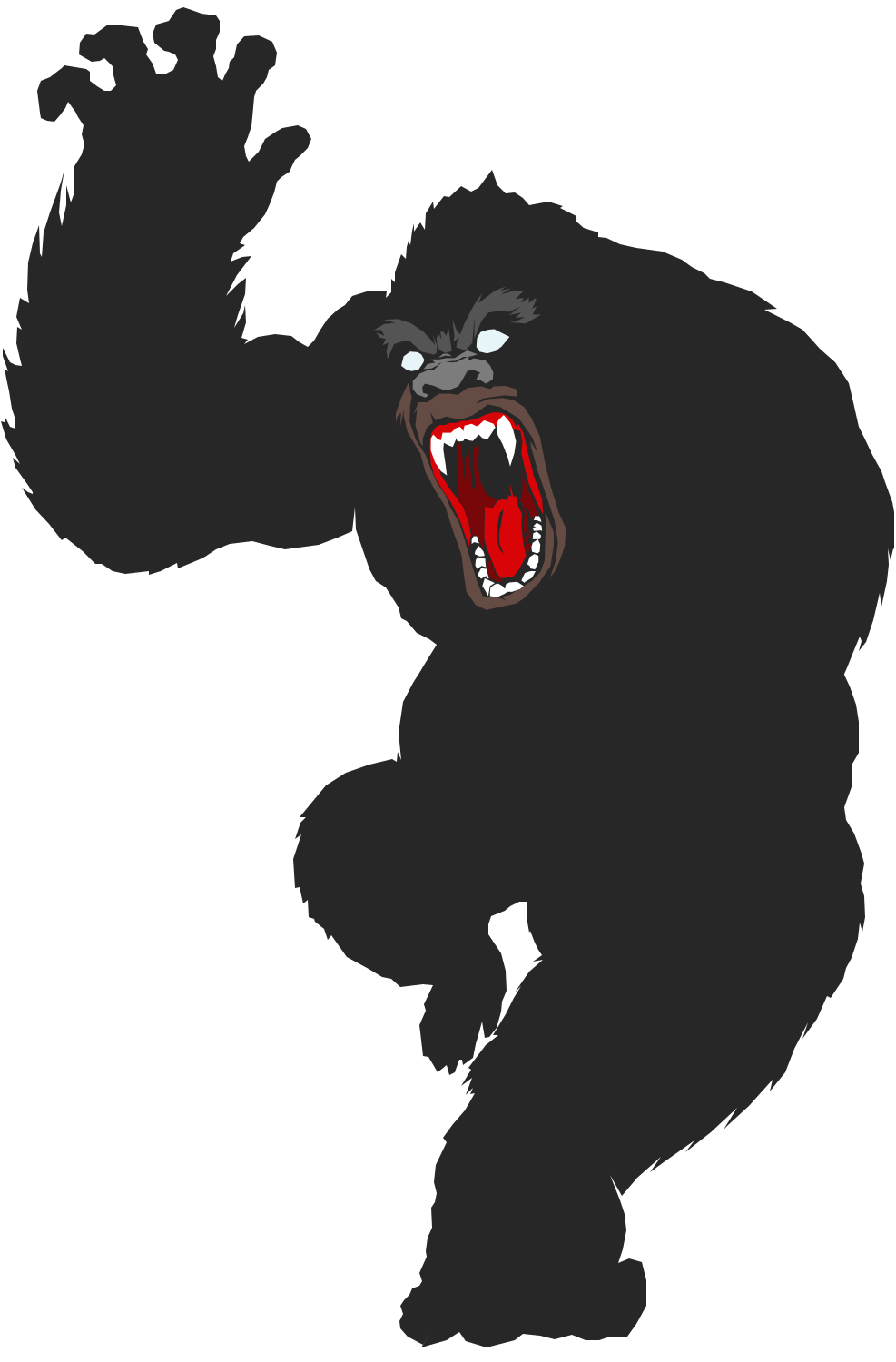 Gorilla King Kong Ape Primate - gorilla vector png download - 987*1500 ...