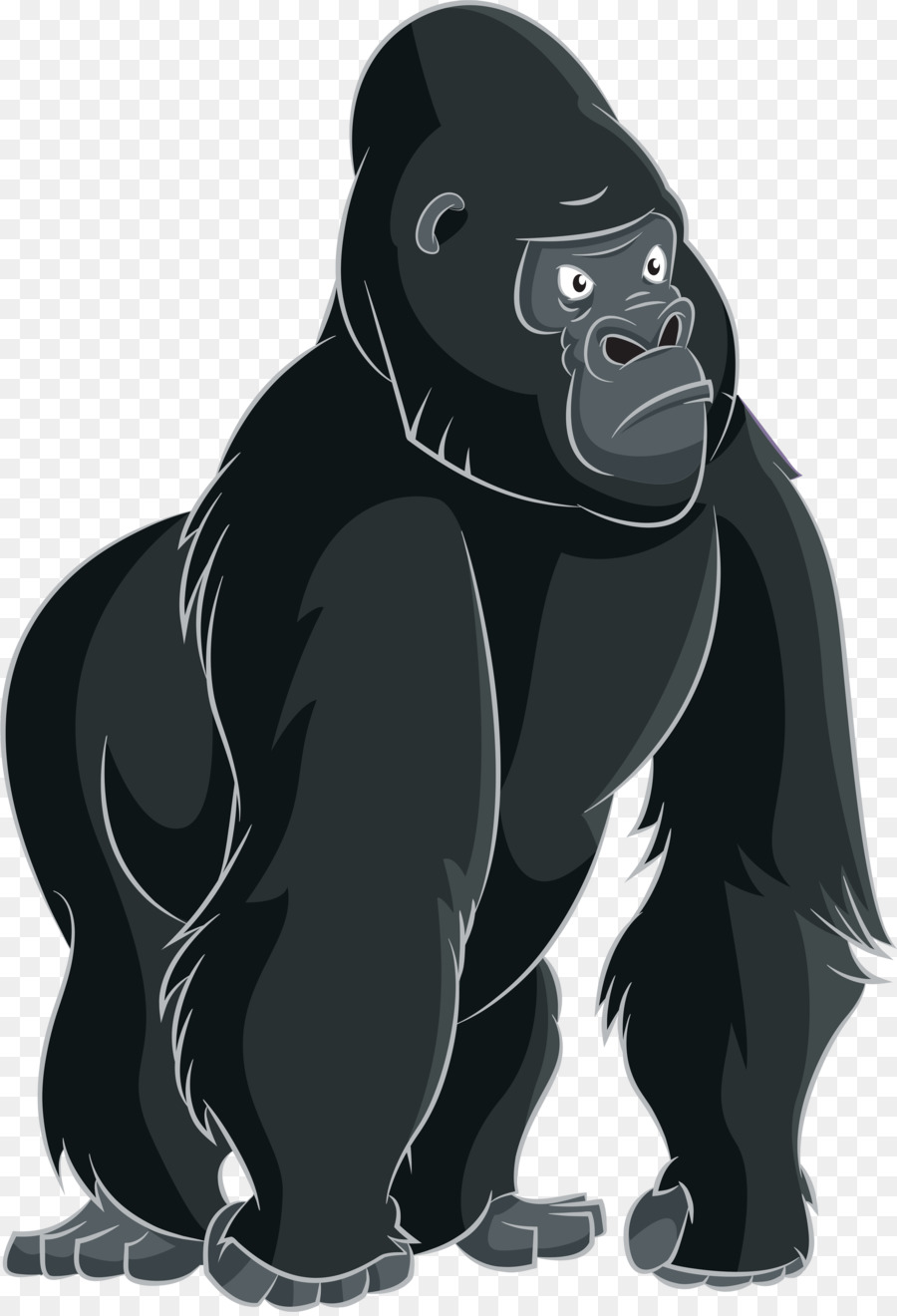 Gorilla Ape Cartoon Clip art - gorilla png download - 2728*3988 - Free Transparent Gorilla png Download.