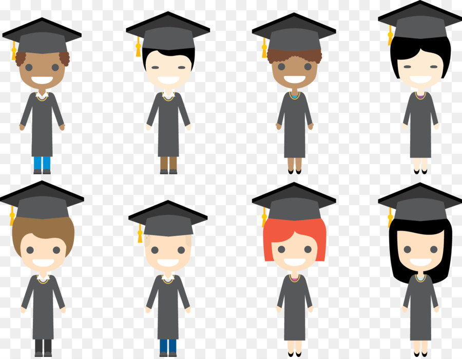 Student Graduation ceremony Square academic cap Academic degree - Vector Students png download - 2023*1564 - Free Transparent Student png Download.